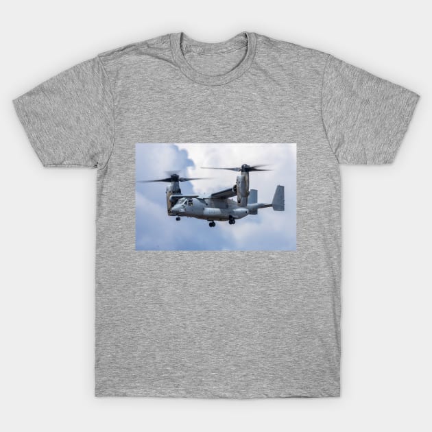 USMC MV-22 Osprey Hovering T-Shirt by acefox1